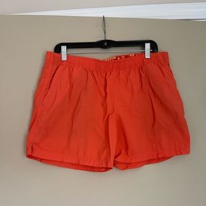 Columbia Women's Nylon, UPF 30 Shorts, Quick Dry, Orange. Large (fits 8-10)